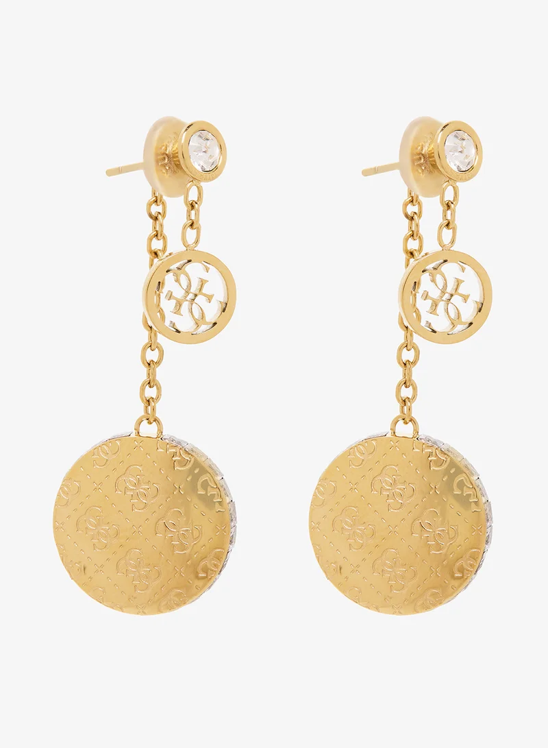 GUESS 37mm Side Crystal 4G Pendant Necklace