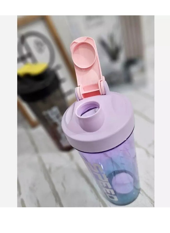 Protein Shaker Leak-Proof, Suitable for Smoothies and Fitness, Exercise Water Bottle - Perfect for Summer Workouts and Supplements