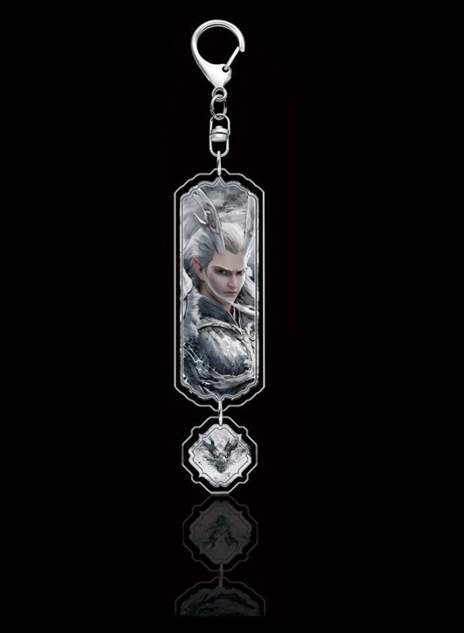 WAIKIL "Nezha 2" Schoolbag, Mobile Phone Pendant, Anime Peripherals-Aoguang Keychain - Image 1