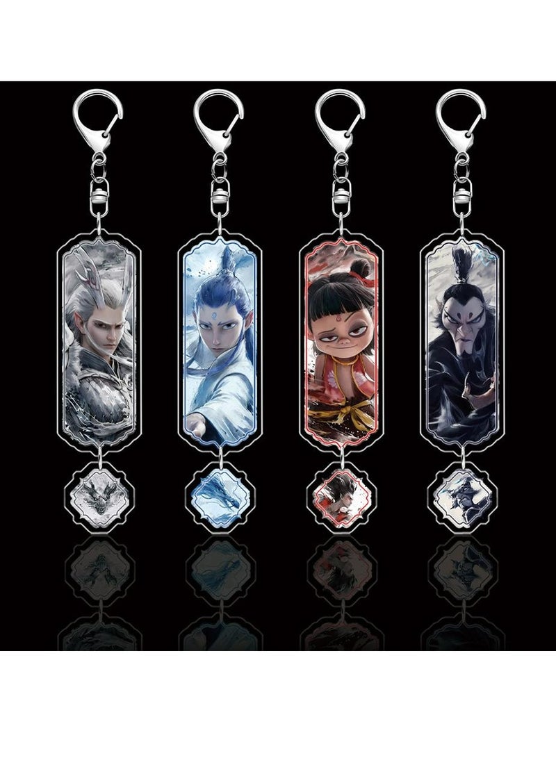 WAIKIL "Nezha 2" Schoolbag, Mobile Phone Pendant, Anime Peripherals-Aoguang Keychain - Image 2
