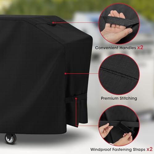 Unicook Griddle Cover for Blackstone 36 Inch ProSeries, Flat Top BBQ Grill Cover 75 Inch for Outdoor 4 Burner Cooking Station, Unique Waterproof Vinyl with Polyester Lining - Image 3