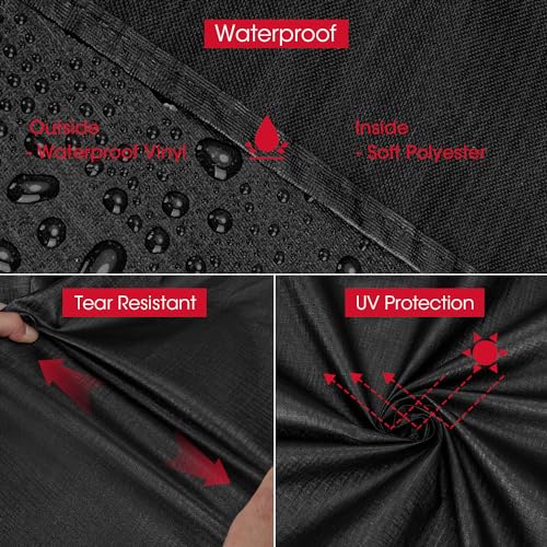 Unicook Griddle Cover for Blackstone 36 Inch ProSeries, Flat Top BBQ Grill Cover 75 Inch for Outdoor 4 Burner Cooking Station, Unique Waterproof Vinyl with Polyester Lining - Image 4