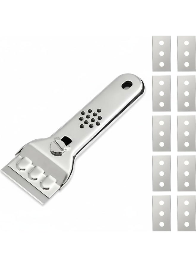 Bluejw Ceramic Glass Scraper ，Oven Scraper for Glass for Kitchen and Home, Glue, Colour, Decals, Hob and Oven - Image 1