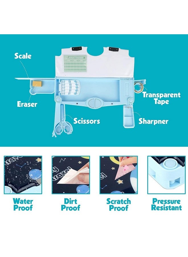 ماجيك واند علبة أقلام مغناطيسية متعددة الطبقات تعمل بأزرار بلاستيكية من ماجيك واند للأطفال، عبوة من قطعة واحدة - متعددة الألوان - Image 3