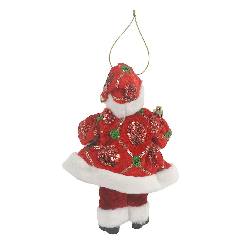 CHRISTMAS MAGIC Standing Santa Decoration Red 18cm - Image 2