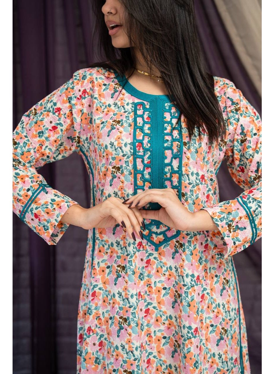 Elegant and luxurious thobe with fine details SM -...