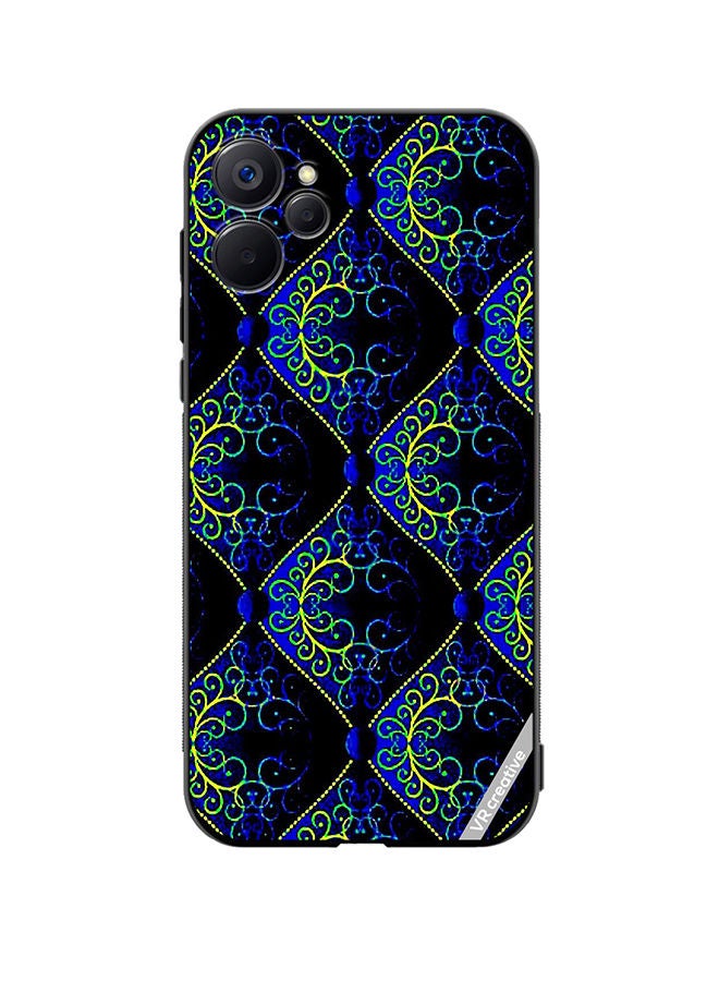 VR CREATIVE Protective Case Cover For Realme 9i 5G Fractal Abstract Design Multicolour - Image 1
