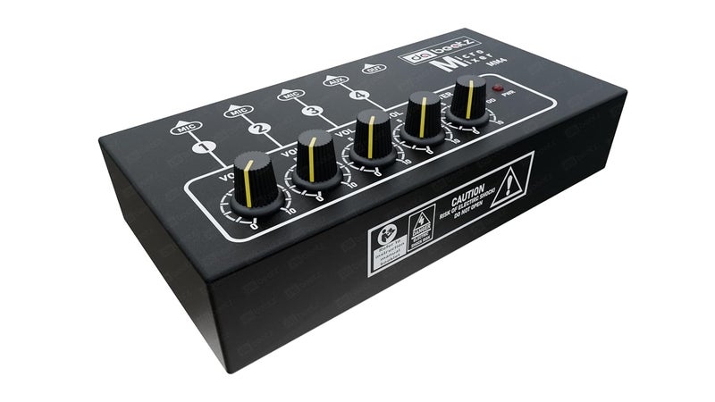 da.beatz. Dabeatz 4 channel mini audio mixer, audio interface for recording studio, ultra low noise mixer for PC/Recording, Ideal for small club, Streaming, Singing, Gaming, Micro Mixer for Sub-Mixing, DB-MM4 - Image 4