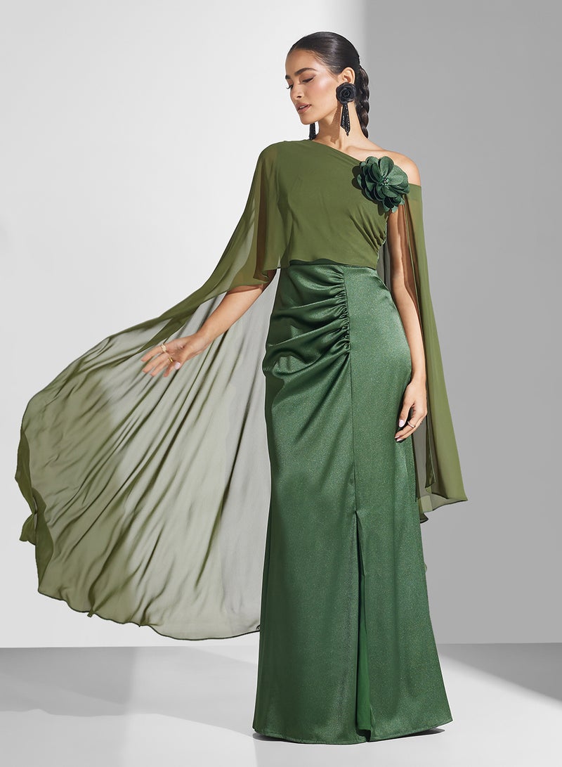 ايرا فستان ماكسي بكتف واحد - Image 1