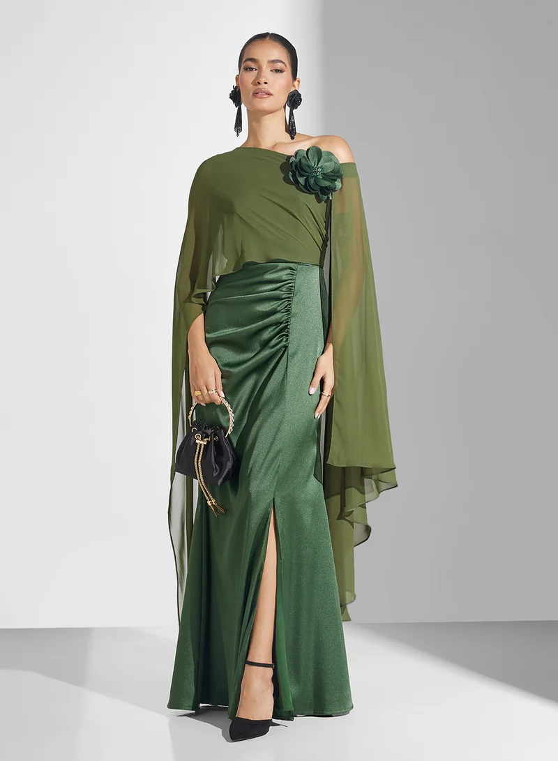 Iyra One-Shoulder Maxi Dress