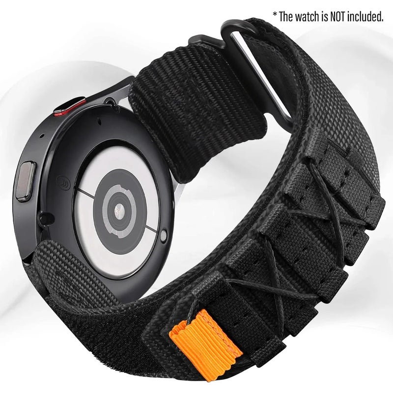 Bluejw Breathable Canvas Nylon Sports Watch Strap for Samsung Galaxy Watch Active 2/Gear S3 44 40mm Watch Band for Huawei GT 2/3 Pro - Image 3