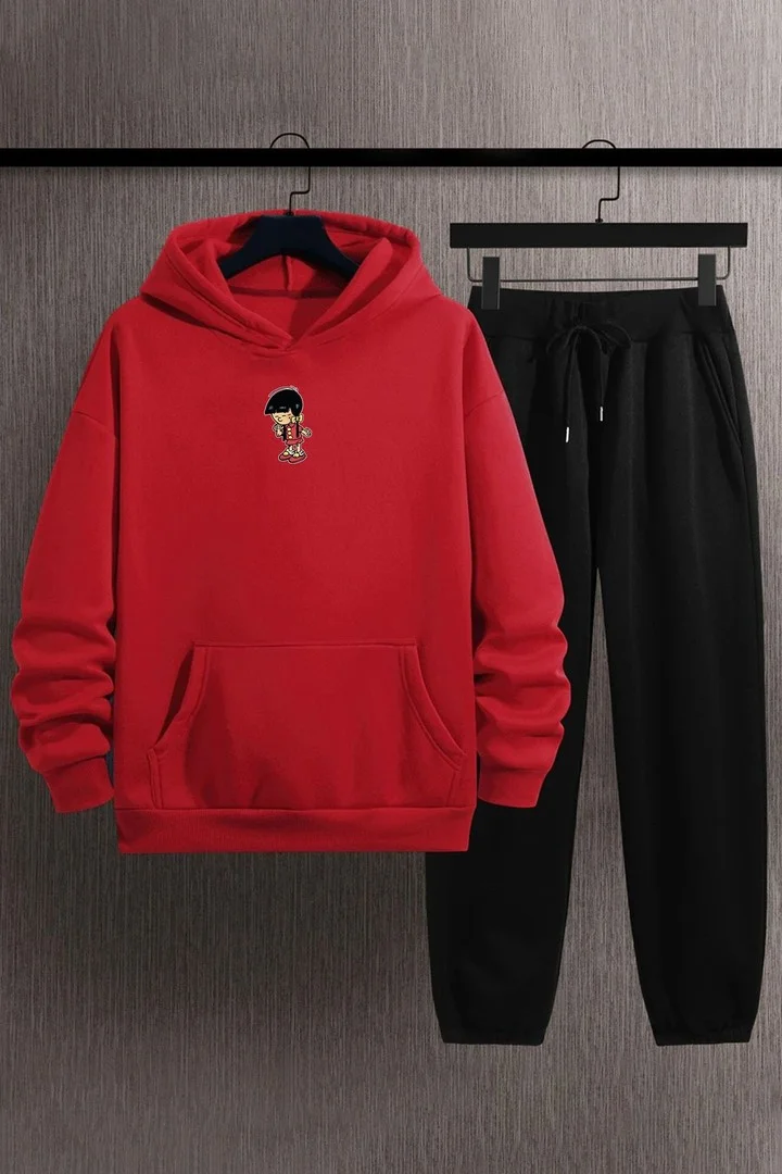 ONLYTRENDWEAR Unisex Chen Grape Cake Tracksuit Set S.m. Red
