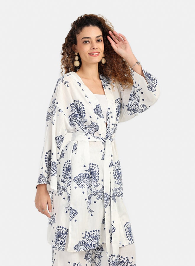 Carina Wide Long Sleeves Kimono  - Image 2