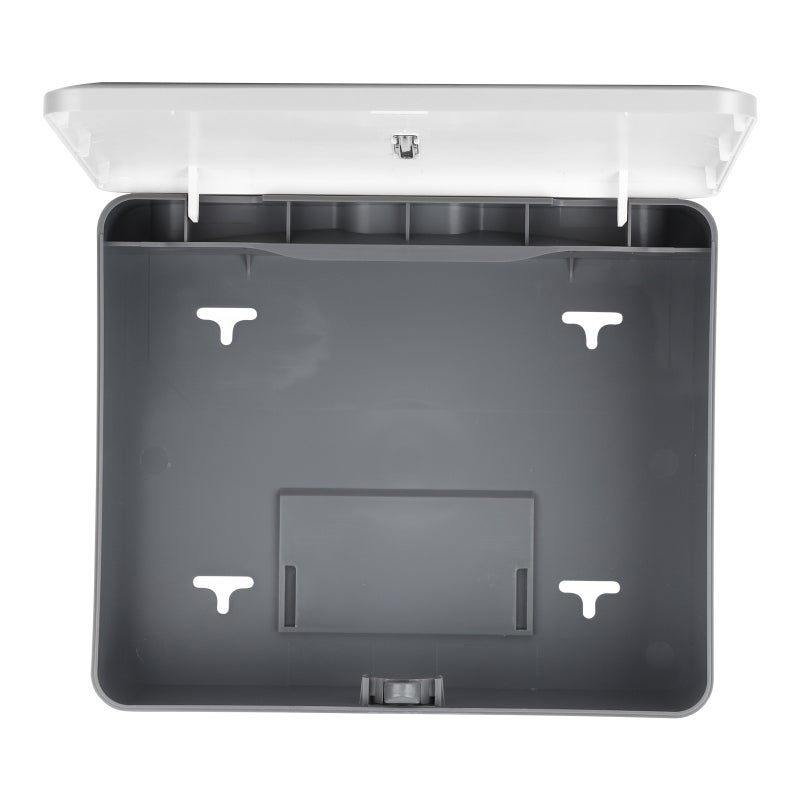 Touchless Hand Towel Dispenser: White Wall Mount Commercial Unit - Lockable Hygienic Design, Visual Window, Smooth Arc Paper Outlet for N-fold/Multi-fold/Tri-fold Towels for Commercial Spaces & Home U - Image 5