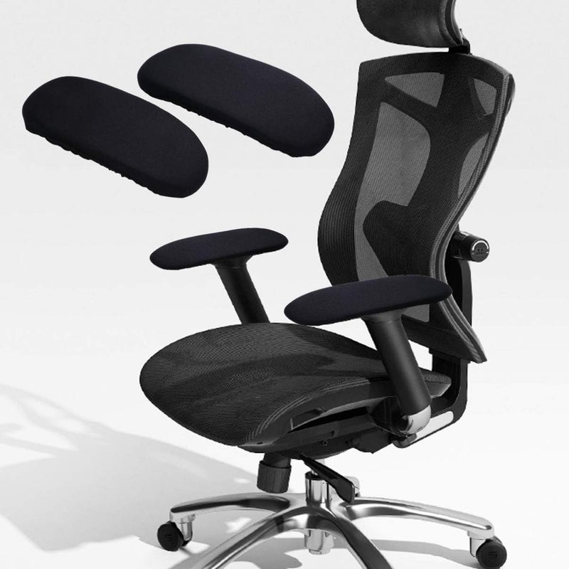 STOBOK 2 Pcs Removable Armchair Covers Office Chair Arm Covers Durable Elastic Sponge Armrest Chair Slipcovers for Office Home - Image 3