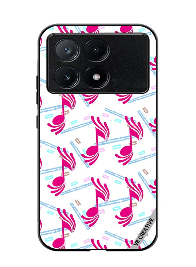 VR CREATIVE Protective Case Cover For Xiaomi Poco X6 Pro Music Pattern Design Multicolour - Image 1