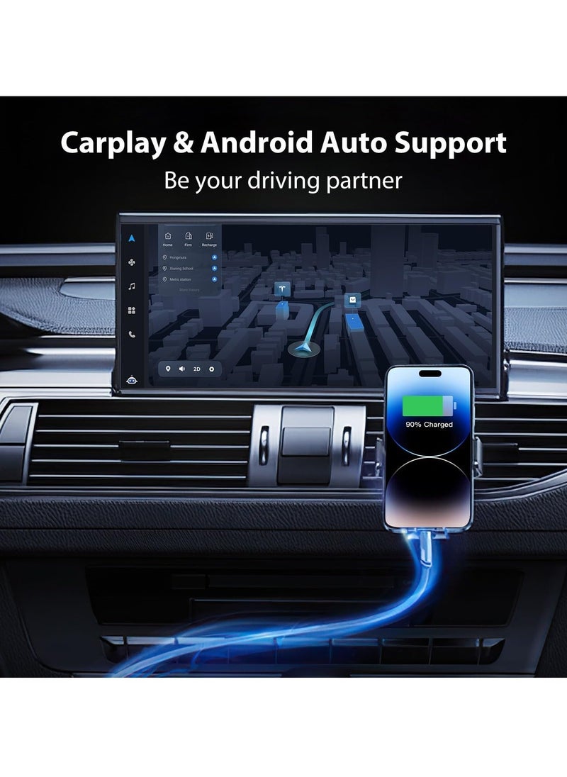 65W 4-in-1 Fast Charging Cable - Versatile Flat Braided USB C, USB A, and Lightning Combo - Image 5