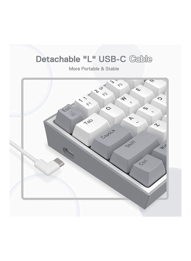 ريدراجون لوحة مفاتيح ميكانيكية للألعاب K617 Fizz RGB 60% – مفاتيح بنية - Image 2