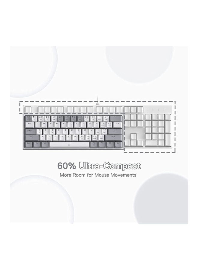 ريدراجون لوحة مفاتيح ميكانيكية للألعاب K617 Fizz RGB 60% – مفاتيح بنية - Image 3