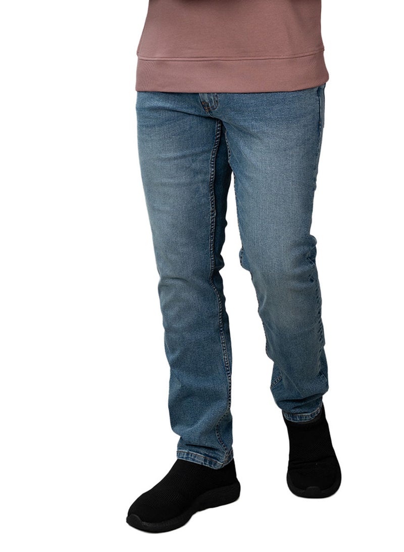 GIORDANO Men's Skinny Taper Stretch Cotton Denim Jeans Low Rise - Image 1