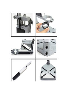 Shoppingekart Cast Iron Base Drill Machine Stand Height 400mm Heavy Weighted Bench Press Jig for electric Hand drill Adjustable Collet upto 60mm Drilling Depth upto 42mm  - Image 3