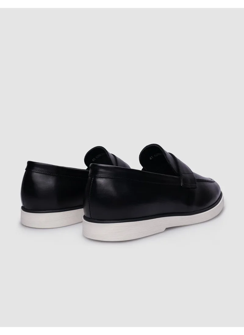 كاباني 100% Leather Black Men's Casual Shoes