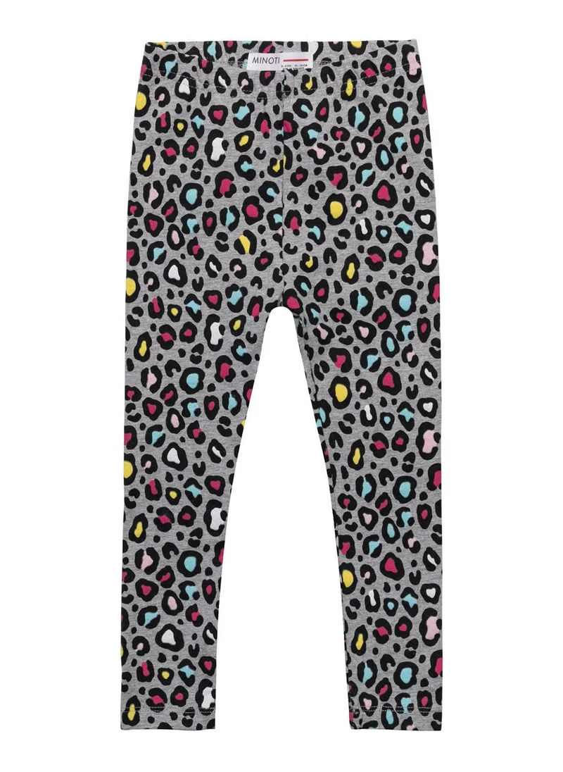 MINOTI Girls Printed Leggings with Stretch Waist for Everyday Comfort