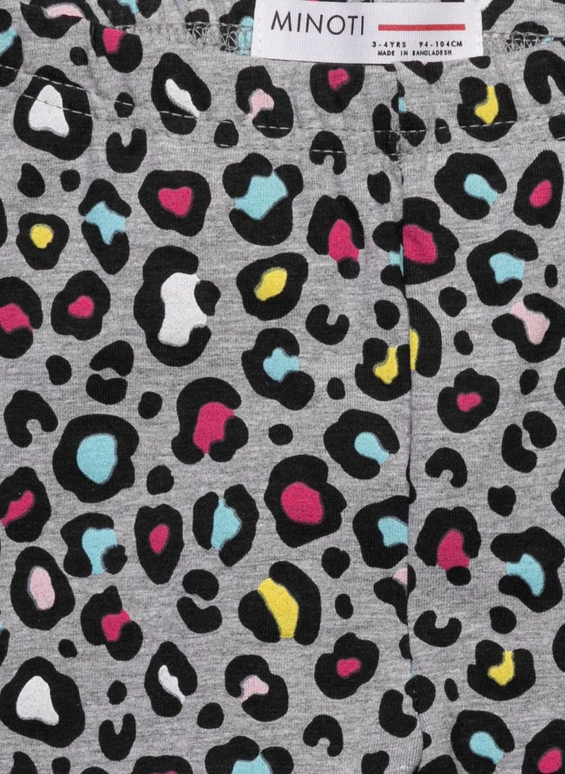 MINOTI Girls Printed Leggings with Stretch Waist for Everyday Comfort