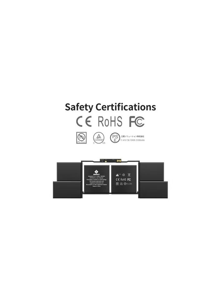 "بطارية لاب توب A2141 بديلة لجهاز 16 بوصة (2019)، EMC 3347، موديل A2113." - Image 2