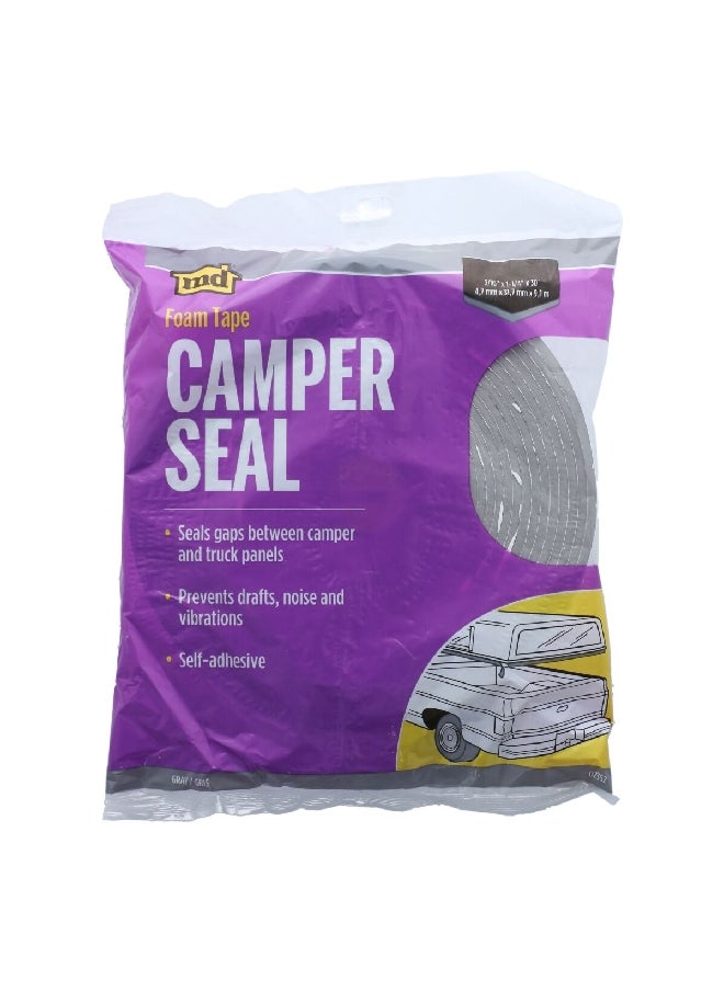M-D Building Products Self-Adhesive Foam Tape Camper Seal Grey 0.032 x 9.1 m 2352 