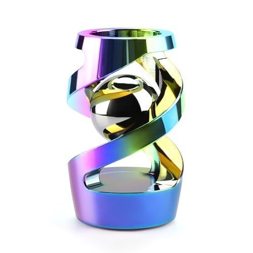 DOLASEV Upgraded Kinetic Desk Toys Adult Fidgets for Anxiety and Stress Desk Toys for Office for Adults Fidget Toys Adults Rainbow - Image 1