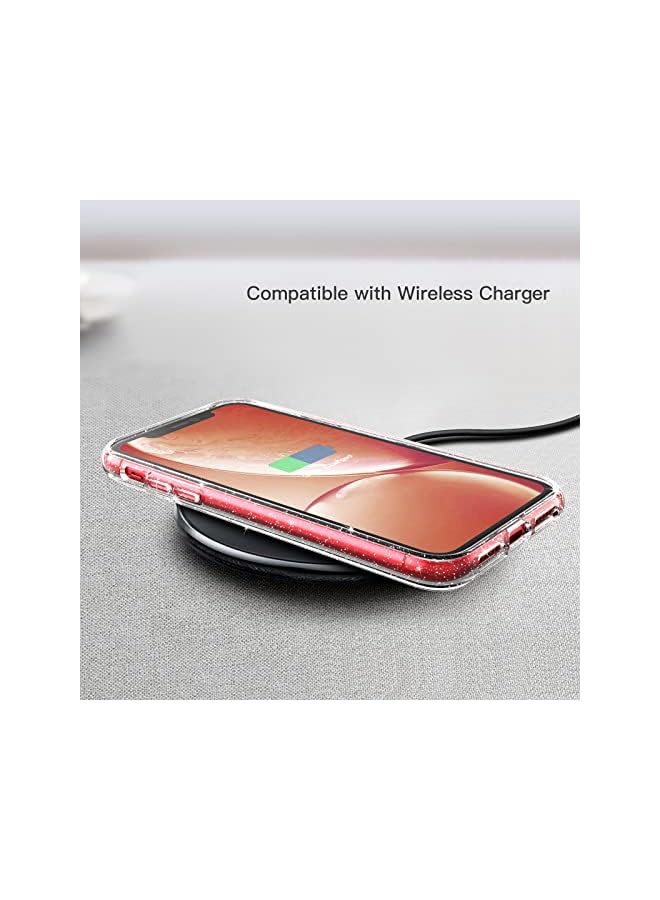 جي تيك علبة Glitter لـ iPhone XR ، 6.1 بوصة ، وغطاء بلينج براقة للهاتف ، وبراقة لطيفة للنساء والبنات (واضح) - Image 4