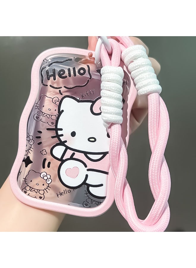 NIBEMINENT 1 - Piece Cute Katie Cat Kpop Photo Card Holder Pendant Key Chain ID Badge Holder ID Card Holder Photo Card Protector for School ID Office ID Access Card for Women Girls 