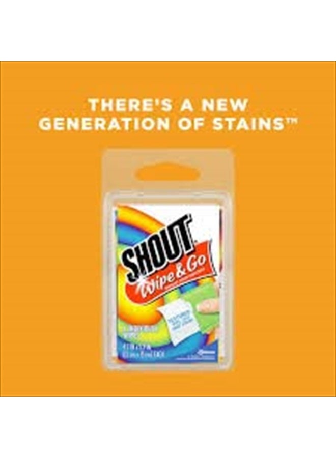 Shout Wipes, Wipe and Go Instant Stain Remover, Laundry Stain and Spot Remover for On-the-Go, 4 Wipes (Pack of 1) - Image 2