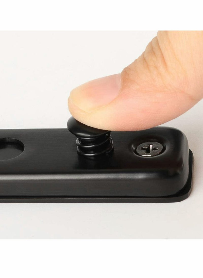 Y&D Stainless Steel Chain Door Guard with Spring Anti-Theft Press Lock, Punch Free Bedroom Home Apartment Hotel Security Sliding Safety Lock Easy Installation  - Image 3
