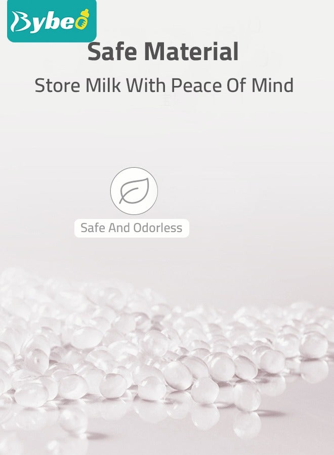 50 Counts Breastmilk Storage Bags, Counting Pack, Presterilized, Hygienically Doubled-Sealed,  Self Standing and Suitable for Refrigeration and Freezing, 210ml