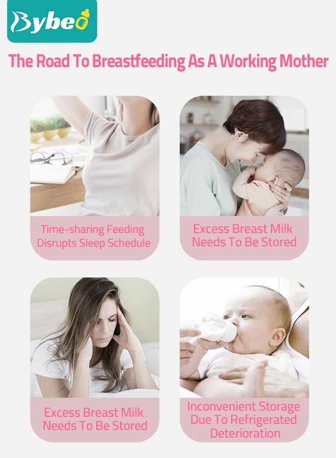 50 Counts Breastmilk Storage Bags, Counting Pack, Presterilized, Hygienically Doubled-Sealed,  Self Standing and Suitable for Refrigeration and Freezing, 210ml