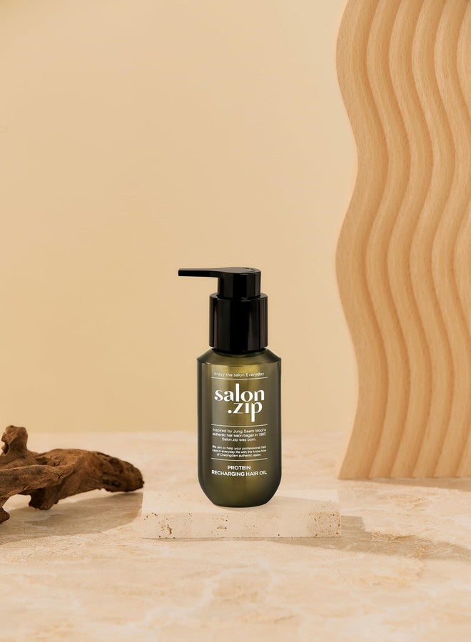 JUNG SAEM MOOL OFFICIAL] Salon.zip Protein Recharging Hair Oil, 3.38 fl.oz. (100ml) - Image 2