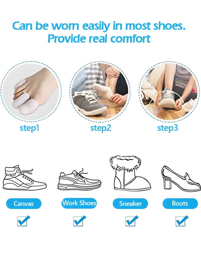 GROIC - Heel Protectors Silicone,Toe Protectors,Gel Heel Pads Cushion,Toe Caps for Foot Pain Relief,Sports Protection Equipment - Image 1