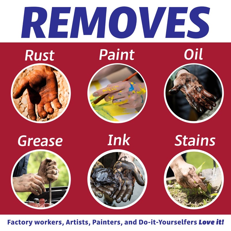 Grit Go Industrial Hand Soap - Removes Grease, Oil, Rust & Paint; A hand cleaner for mechanics, construction workers, and all working hands, Made in America - Image 5