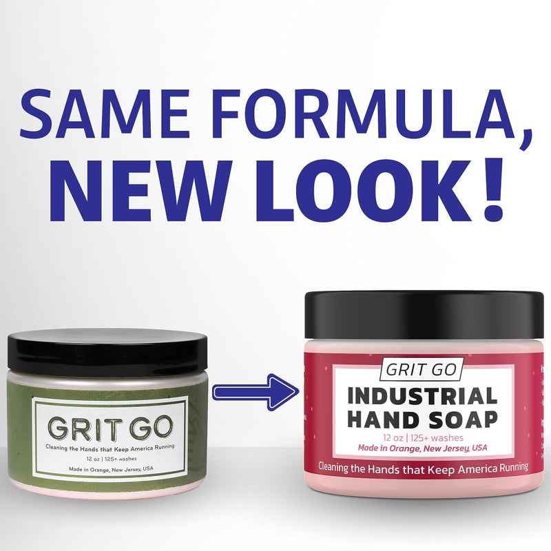 Grit Go Industrial Hand Soap - Removes Grease, Oil, Rust & Paint; A hand cleaner for mechanics, construction workers, and all working hands, Made in America - Image 4