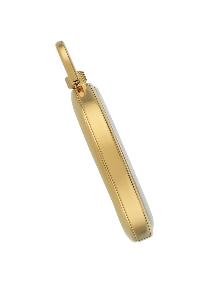 Gotham Men's Gold-Tone Slim Railroad 24 Hour Open Face Quartz Pocket Watch # GWC15029G - Image 2