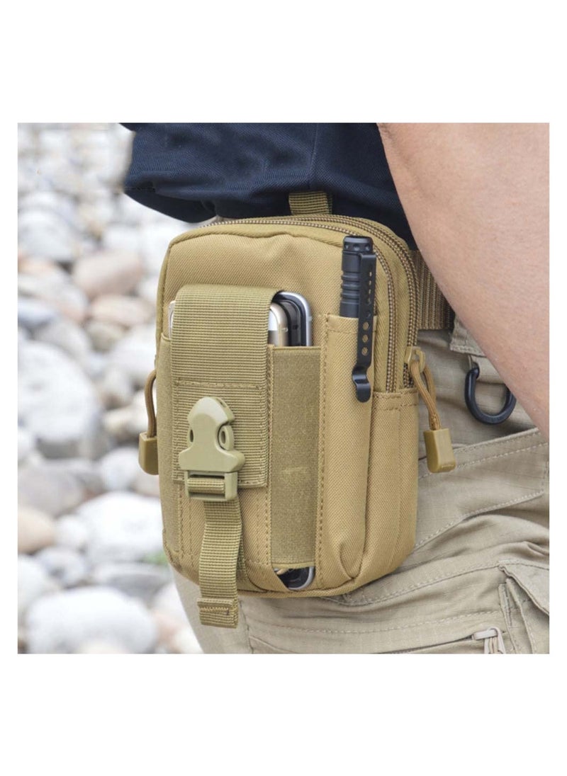 Arabest - Tactical Waist Pouch, EDC Utility Gadget Waist Bag, Compact Multipurpose Tactical Molle Pouch with Zipper, Universal Waist Belt Bag for Camping Hiking Outdoor Visit the Arabest Store    SAR41.40 - Image 1