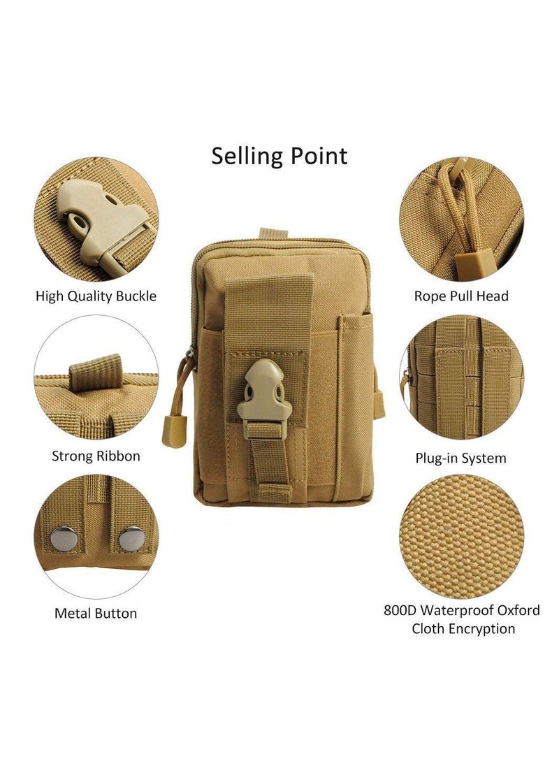Arabest - Tactical Waist Pouch, EDC Utility Gadget Waist Bag, Compact Multipurpose Tactical Molle Pouch with Zipper, Universal Waist Belt Bag for Camping Hiking Outdoor Visit the Arabest Store    SAR41.40 - Image 1