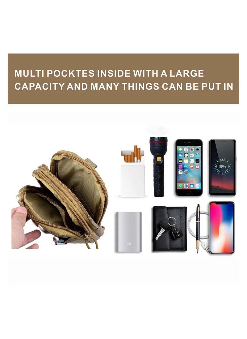 Arabest - Tactical Waist Pouch, EDC Utility Gadget Waist Bag, Compact Multipurpose Tactical Molle Pouch with Zipper, Universal Waist Belt Bag for Camping Hiking Outdoor Visit the Arabest Store    SAR41.40 - Image 1