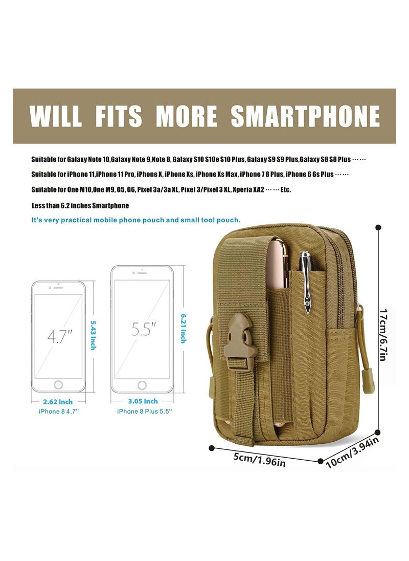 Arabest - Tactical Waist Pouch, EDC Utility Gadget Waist Bag, Compact Multipurpose Tactical Molle Pouch with Zipper, Universal Waist Belt Bag for Camping Hiking Outdoor Visit the Arabest Store    SAR41.40 - Image 1