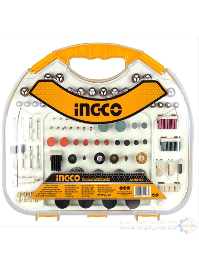 INGCO Minicraft Accessories Set 250 Pieces INGCO Plastic Bag