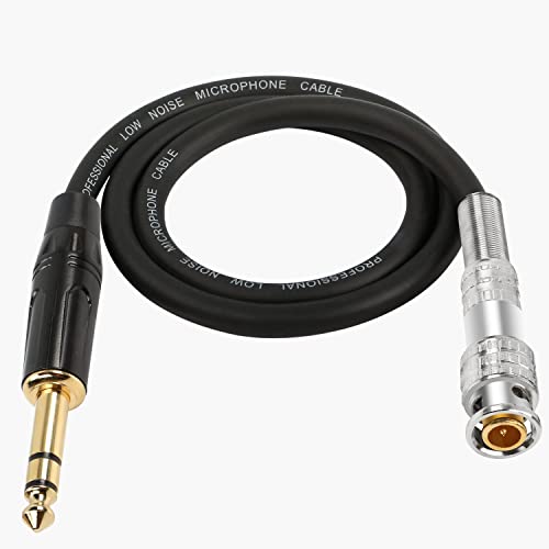 MEIRIYFA 6.35mm BNC Audio Cable, BNC to 1/4 TRS Bidirectional Extension Cord for CCTV DVR Camera Antenna Radio (0.5M) - Image 2