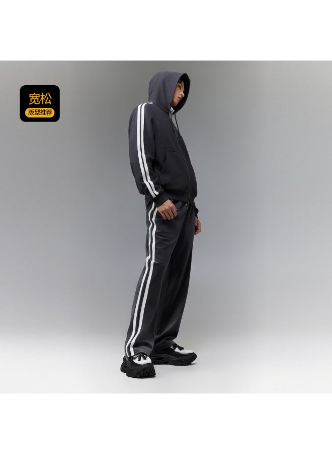 Cabbeen Autumn Men's Jacket With Side Patch Webbing Knit Sportswear Set Winter Jacket - Image 4