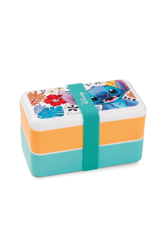 EGAN Lunch Box Stitch 18X10 cm White Color Material is Polypropylene  - Image 1